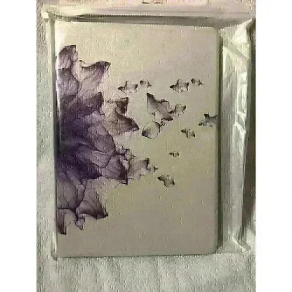 Case iPad 7th Generation 10.2 2019 White with Purple Abstract Art NEW! - Picture 1 of 6